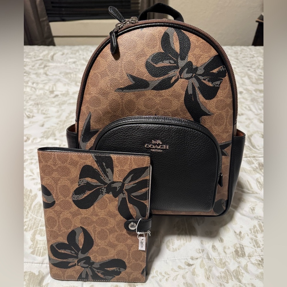 Coach Bow print backpack